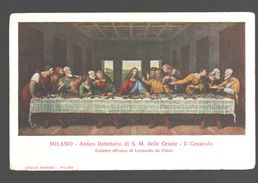 Leonardo Da Vinci - Milano - Antico Refettorio Di S. M. Delle Grazie - Il Cenacolo - Single Back - Malerei & Gemälde