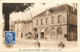 - Dpts Div.-ref-WW894- Deux Sevres - Beauvoir Sur Niort - La Mairie - Boulangerie Chevallereau - Manifier - Magasins - - Beauvoir Sur Niort