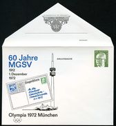 Bund PU50 D2/006 Privat-Umschlag MGSV OLYMPIA 1972  NGK 3,00 € - Sobres Privados - Nuevos