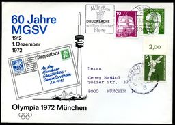 Bund PU50 D2/006 Privat-Umschlag MGSV München 1981  NGK 3,00 € - Enveloppes Privées - Oblitérées