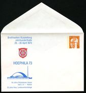 Bund PU53 D2/004 Privat-Umschlag HOEPHILA Höchst 1973  NGK 3,00 € - Sobres Privados - Nuevos