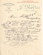 Lettre Commerciale Ancienne/J BORDES/ Quai De Bourgogne/ BORDEAUX/Malbec/Casteljaloux/1910            FACT292 - Bank En Verzekering