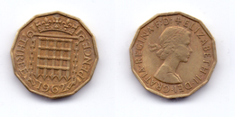 Great Britain 3 Pence 1962 - F. 3 Pence