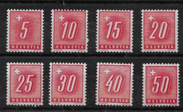 Serie De Suiza Nº Zumstein 54z/61z * - Coil Stamps