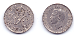 Great Britain 6 Pence 1951 - H. 6 Pence