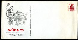 Bund PU63 D2/007 Privat-Umschlag WÜBA 1975  NGK 3,00 € - Sobres Privados - Nuevos