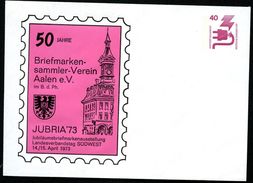 Bund PU64 D2/001 Privat-Umschlag RATHAUS AALEN 1973  NGK 3,00 € - Sobres Privados - Nuevos