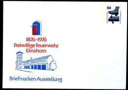 Bund PU65 C2/002 Privat-Umschlag FEUERWEHR ELMSHORN 1976  NGK 8,00 € - Privé Briefomslagen - Ongebruikt