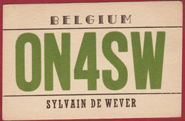 Very Old QSL Card Amateur Radio Station CB 1947 Antwerpen Belgium Sylvain De Wever - Amateurfunk
