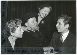 - Photo De Presse - Original, Madeleine ROBINSON, André PASDOC, Gérard NERY, M  MERCADIER, 16-02-1952, TBE, Scans. - Famous People