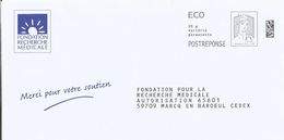 Fondation Recherche Médicale , Enveloppe Neuve, PostReponse 20g ECO, Validité Permanente - Prêts-à-poster: Réponse /Ciappa-Kavena