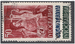 Yugoslavia Republic Art 1953 Mi#714-716 Used - Gebruikt