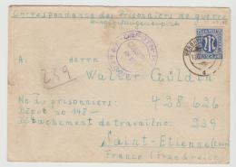 Biz040a / Kriegsgefangenensendung Zum Sondertarif 25 Pfg. Nach Frankreich 13.2.48 - Covers & Documents