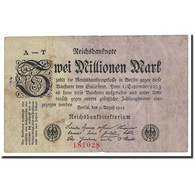 Billet, Allemagne, 2 Millionen Mark, 1923, 1923-08-09, KM:103, TB - 2 Mio. Mark