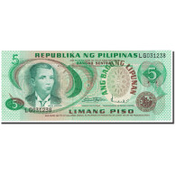 Billet, Philippines, 5 Piso, 1978, Undated (1978), KM:160a, NEUF - Philippinen