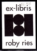 L-Luxemburg, Exlibris Für Roby Ries (EL.159) - Ex-Libris