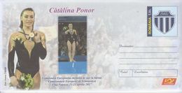WOMEN GIMNASTICS CHAMPION Entier Postal Stationery ROMANIA 2017 - Registered Shipping! Envoi Enregistre! - Gymnastics
