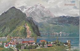 STANSSTAD → Wanderer - Postkarte Serie 1/4, Sehr Schöne Künstlerkarte Ca.1930 - Stans
