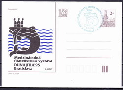 Slovaquie 1995 Entier (CDV 10) Obliteré, Cachet Exposition Philatélique Internationale - Postales