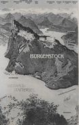 BÜRGENSTOCK → Hotels Mit Dem Aufzug Und Der Bahn, Ca.1910 - Other & Unclassified