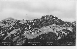 NIEDER-RICKENBACH → Dorfansicht Mit Buochserhorn, Bleiki, Musenalp & Bärenfallen, Ca.1950 - Buochs