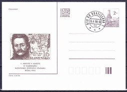 Slovaquie 1996 Entier (CDV 14) Obliteré, - Postcards