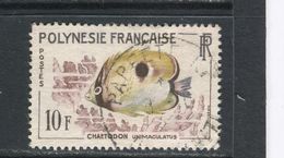 POLYNESIE FRANCAISES - Y&T N° 19° - Poisson - Choetodon Unimaculatus - Gebraucht