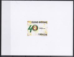 Guiné Bissau 2015 Scarce Proof EPREUVE DE LUXE Emission Commune Joint Issue CEDEAO ECOWAS 40 Ans 40 Years - Emisiones Comunes