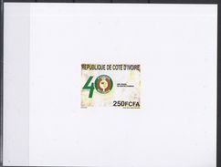 Côte D'Ivoire Ivory Coast 2015 Scarce Proof EPREUVE DE LUXE Emission Commune Joint Issue CEDEAO ECOWAS 40 Ans 40 Years - Emisiones Comunes