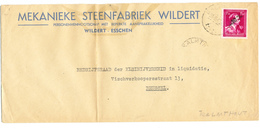 880/25 - Lettre TP Moins10 % Surcharge Locale KALMTHOUT - Entete Mekanieke Steenfabriek WILDERT - ESSCHEN - 1946 -10%