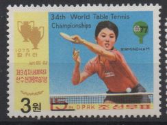 North Korea Corée Du Nord 2006 Mi. 5035 Surchargé OVERPRINT Tennis De Table Table Tennis Ping Pong Tischtennis MNH** - Tenis De Mesa