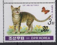 North Korea Corée Du Nord 2006 Mi. 5053 Surchargé Überdruck OVERPRINT Faune Fauna Feline Félin Chat Katze Cat MNH** RARE - Hauskatzen