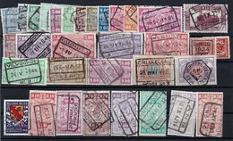 Petit Vrac De 33 Timbres Ou Vignettes Excellent état Chemins De Fer "spoorwegen" Très Belles Oblitérations Variées. - Used Stamps