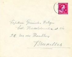 885/25 - Lettre TP Moins 10 % Surcharge Locale Bleue ETALLE - Expéd. Gerbaux - 1946 -10%