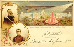 892/25 - Exposition Universelle De BRUXELLES 1897 - Entier Postal Illustré Bruxelles 1901 Vers ST GILLES - Illustrated Postcards (1971-2014) [BK]