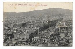 BARCELONA - VISTA PANORAMICA 1926  VIAGGIATA FP - Barcelona