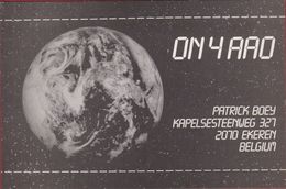 QSL Card Amateur Radio Station CB Belgian Begium Patrick Boey Ekeren  View Of Planet Earth As Seen By The Apollo 17 - Radio Amateur