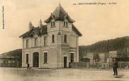 CPA - BROUVELIEURES (88) - Aspect De La Gare En 1913 - Brouvelieures