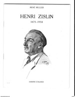 Livre  36  Pages  De  RENE  MULLER  HENRI  ZISLIN  1975 - 1958, SAISONS  D' ALSACE - Andere
