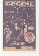 PARTITION -  GEGENE - CHANSON A REFRAIN -PAROLES DE CH.L.POTHIER - ANNEE 1923 - Scores & Partitions