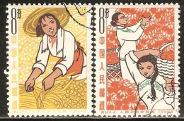China P.R. 1964 Mi# 779, 781 Used - Short Set - Woman Of The People's Commune - Used Stamps