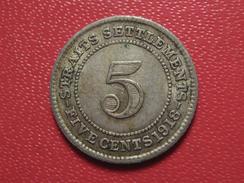 Straits Settlements - 5 Cents 1918 7602 - Kolonien