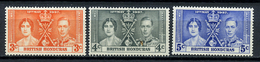 1937 -  BRITISH HONDURAS - Mi. Nr. 109/111 - LH -  (UP.70.26) - Honduras Britannique (...-1970)