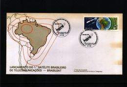 Brasil 1985 Brasilian Satellite Space / Raumfahrt Interesting Cover - Amérique Du Sud