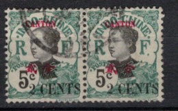 CANTON   N°  YVERT     70  X 2          OBLITERE       ( O   2/34 ) - Used Stamps