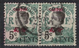 CANTON   N°  YVERT     70  X 2     ( 1 )      OBLITERE       ( O   2/34 ) - Used Stamps