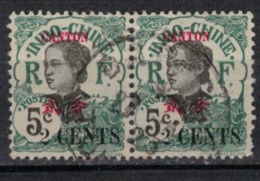 CANTON   N°  YVERT     70  X 2     ( 2 )      OBLITERE       ( O   2/34 ) - Used Stamps