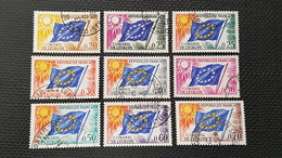 Timbres De Service N° 27 à 35  Avec Oblitèration Cachet à Date Du Conseil De L'Europe  TTB - Gebraucht