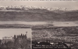 Blick Vom Bachtel Auf Rüti, Rapperswil Und Die Urner- Und Berneralpen (8014) - Gasthaus Bachtel-Kulm - Rüti