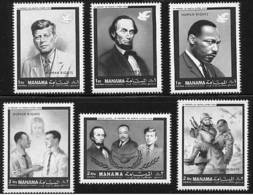 MANAMA Picasso, Martin Luther King, Kennedy, Human Rights Droits Homme. Michel N° 99/104 **. MNH - Kennedy (John F.)